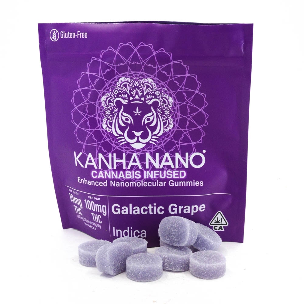 GALACTIC GRAPE NANO GUMMIES 10 PACK 100MG