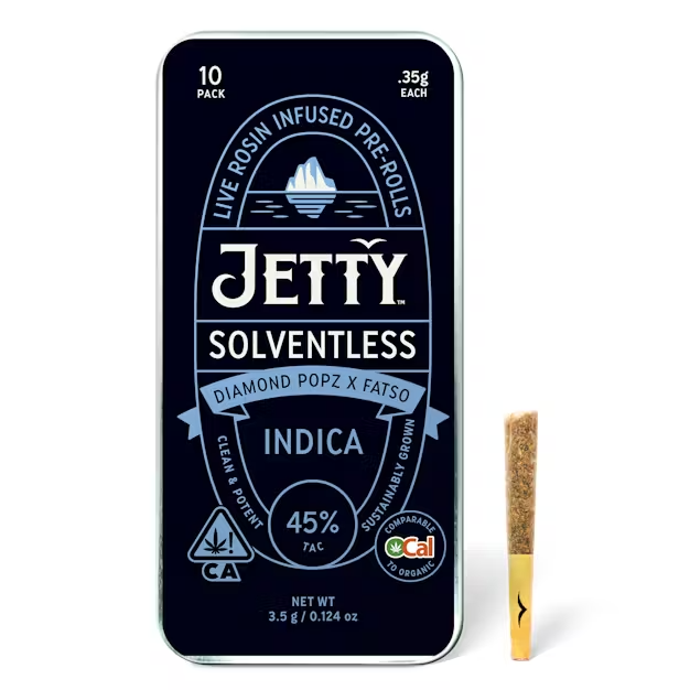 DIAMOND POPZ X FATSO SOLVENTLESS INFUSED PREROLLS 10 PACK 3.5G