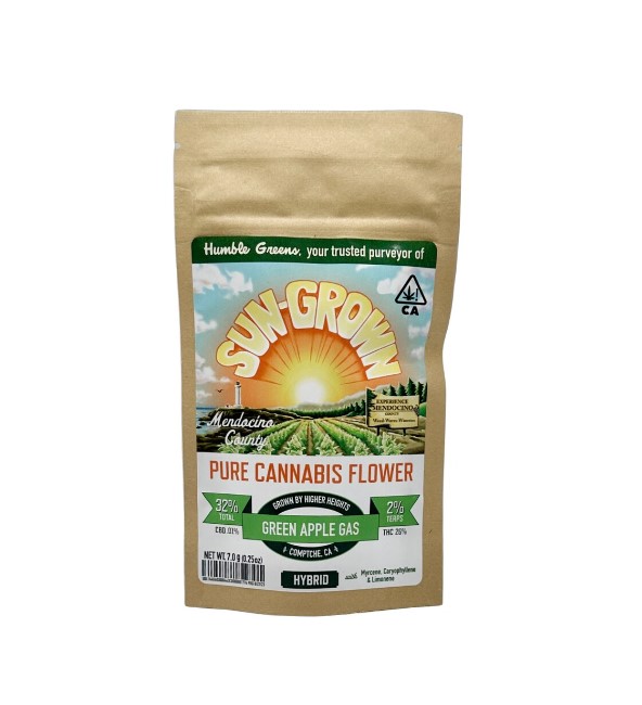 GREEN APPLE GAS 1/4 OZ 7G