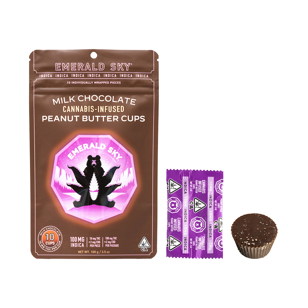 INDICA MILK PEANUT BUTTER CUPS 10 PACK 100MG