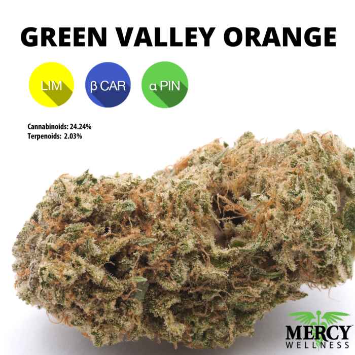 GREEN VALLEY ORANGE 1/8 3.5G