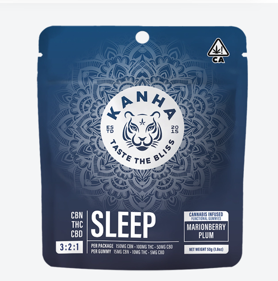 3:2:1 SLEEP CBN CBD MARIONBERRY PLUM NANO GUMMIES 10 PACK 100MG