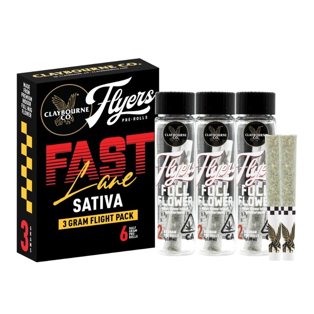 FAST LANE SATIVA PREROLLS 6 PACK 3G