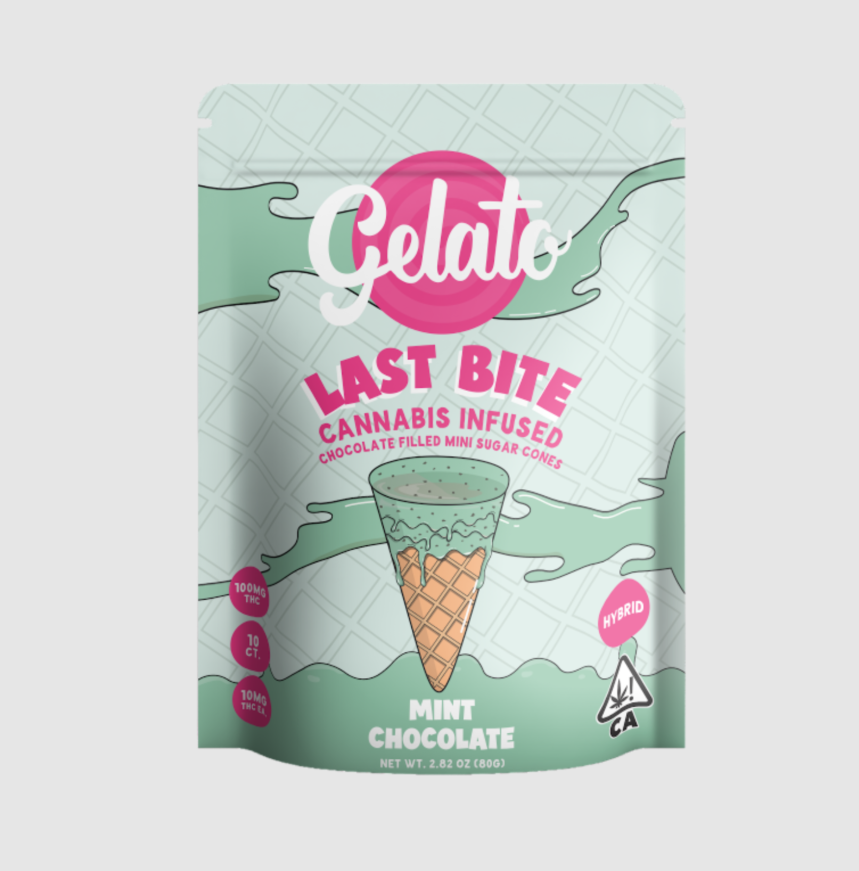 MINT CHOCOLATE MINI SUGAR CONES 10 PACK 100MG