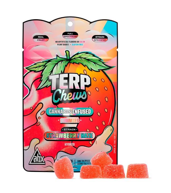 STRAWBERRY HAZE GUMMIES 20 PACK 100MG
