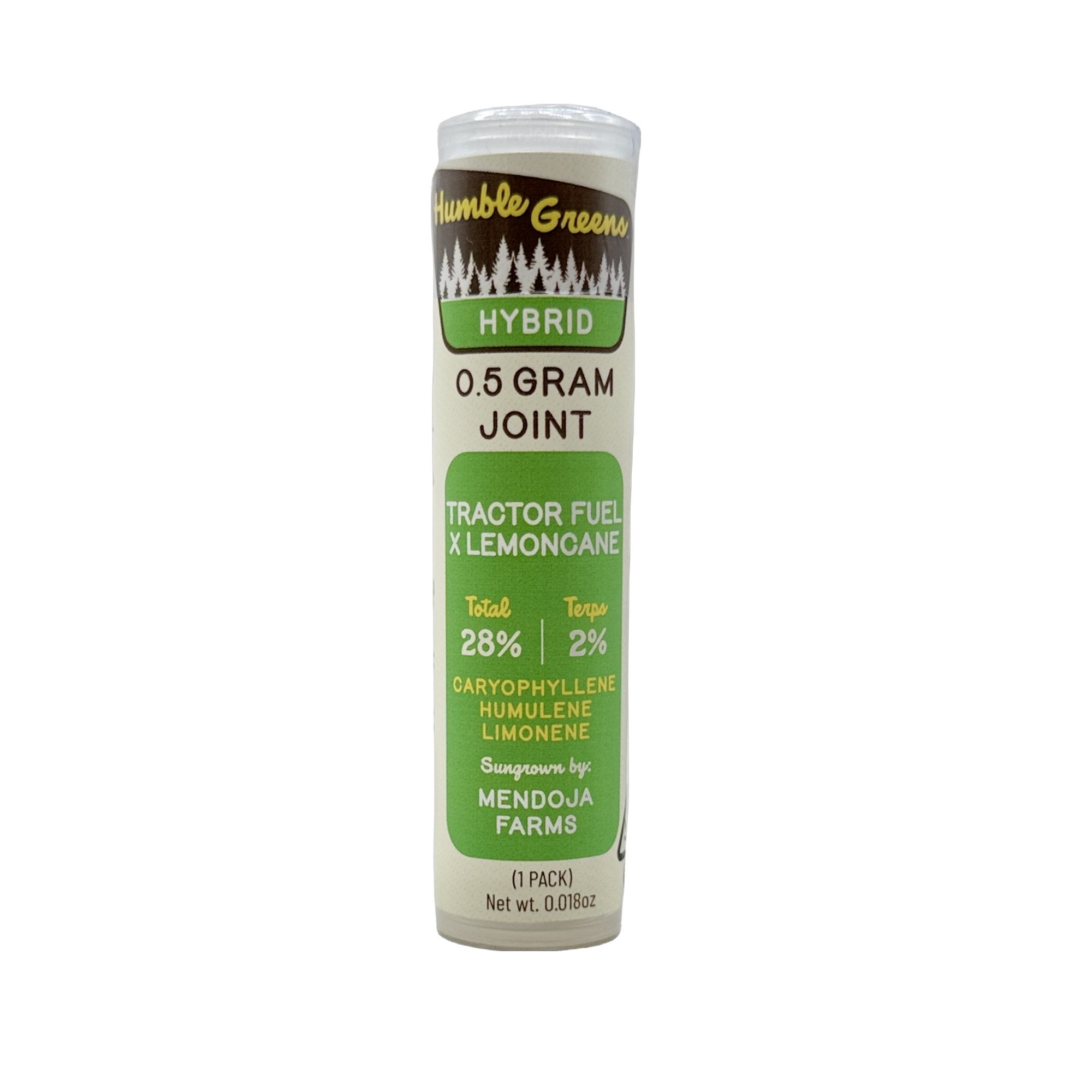 TRACTOR FUEL X LEMONCANE PREROLL SINGLE .5G