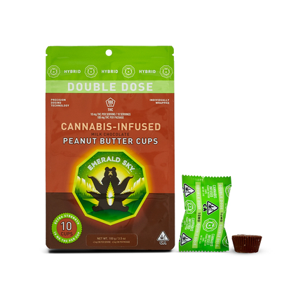 HYBRID DARK PEANUT BUTTER CUPS 10 PACK 100MG