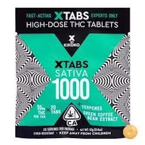 SATIVA TABLETS 20 PACK 1000MG