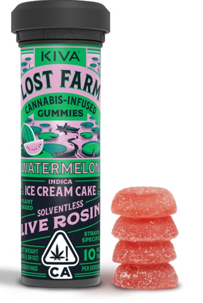 WATERMELON LIVE ROSIN GUMMIES 10 PACK 100MG