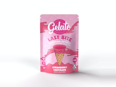 STRAWBERRY CHOCOLATE MINI SUGAR CONES 10 PACK 100MG