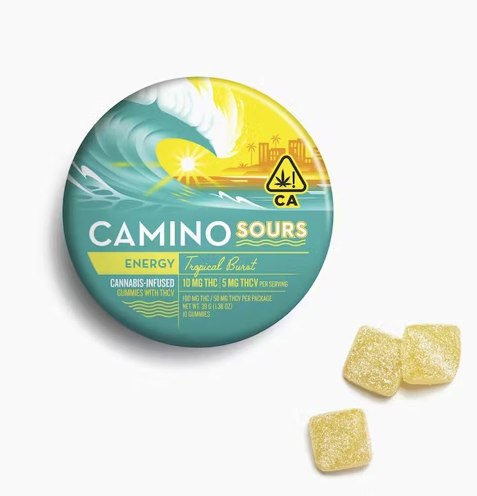 10:5 TROPICAL BURST THCV SOUR GUMMIES 10 PACK 100MG