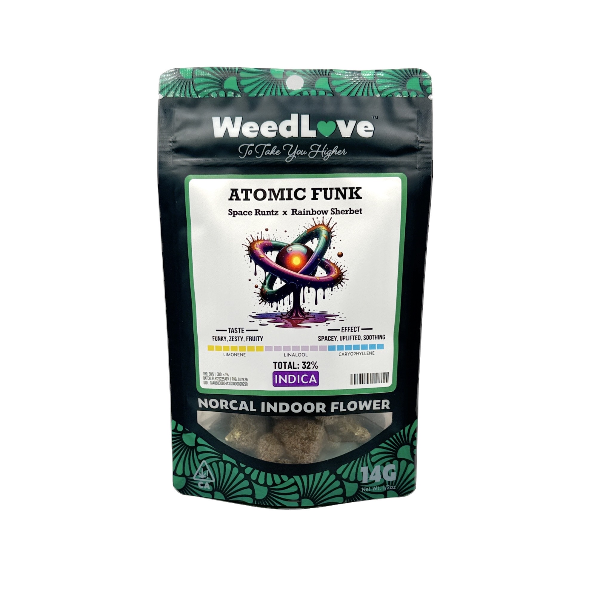 WEEDLOVE - ATOMIC FUNK - HALF OUNCE
