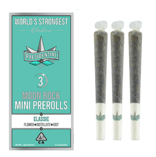 CLASSIC MINI MOON ROCK INFUSED PREROLLS 3 PACK 1.5G