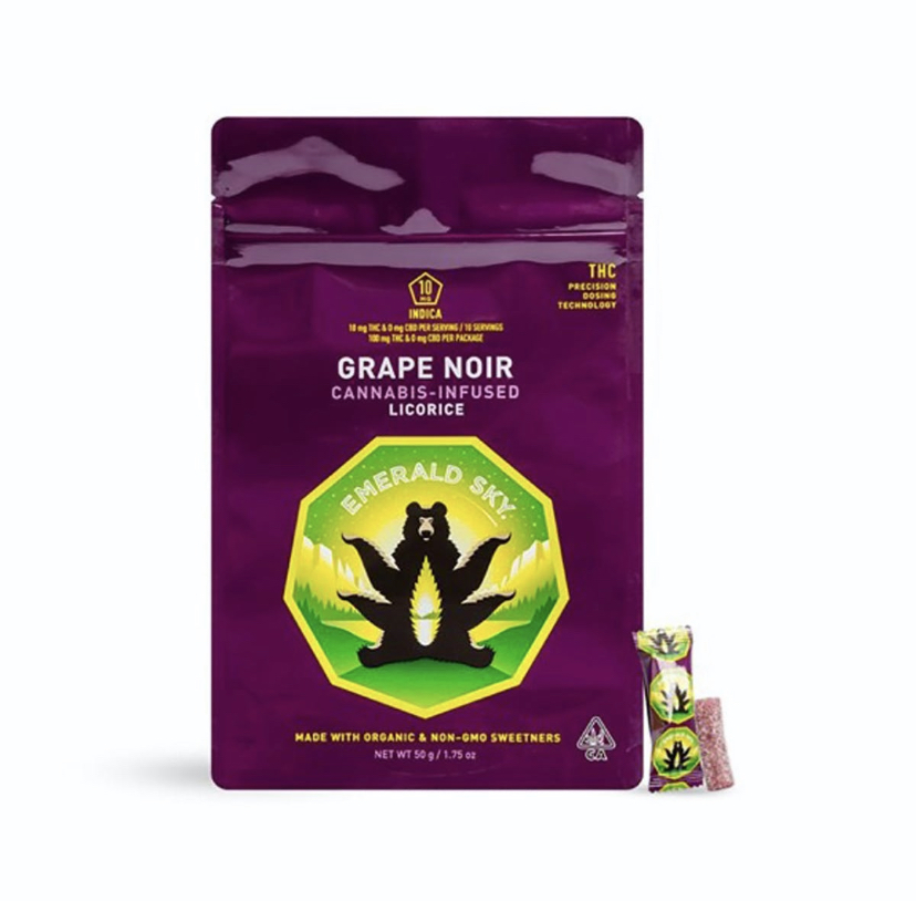 GRAPE NOIR LICORICE 100MG 10/PK