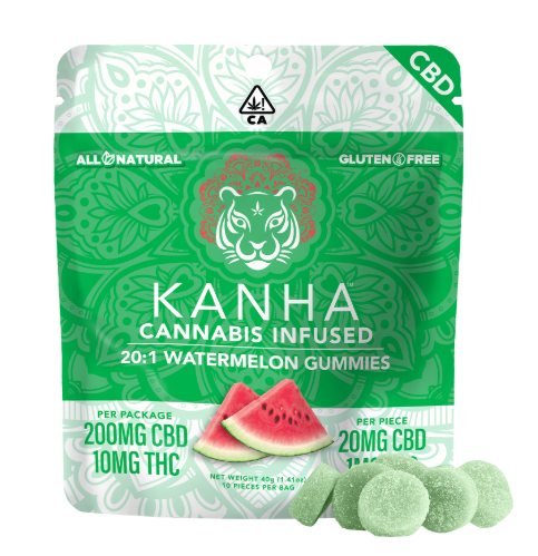 20:1 WATERMELON CBD GUMMIES 10 PACK 200MG