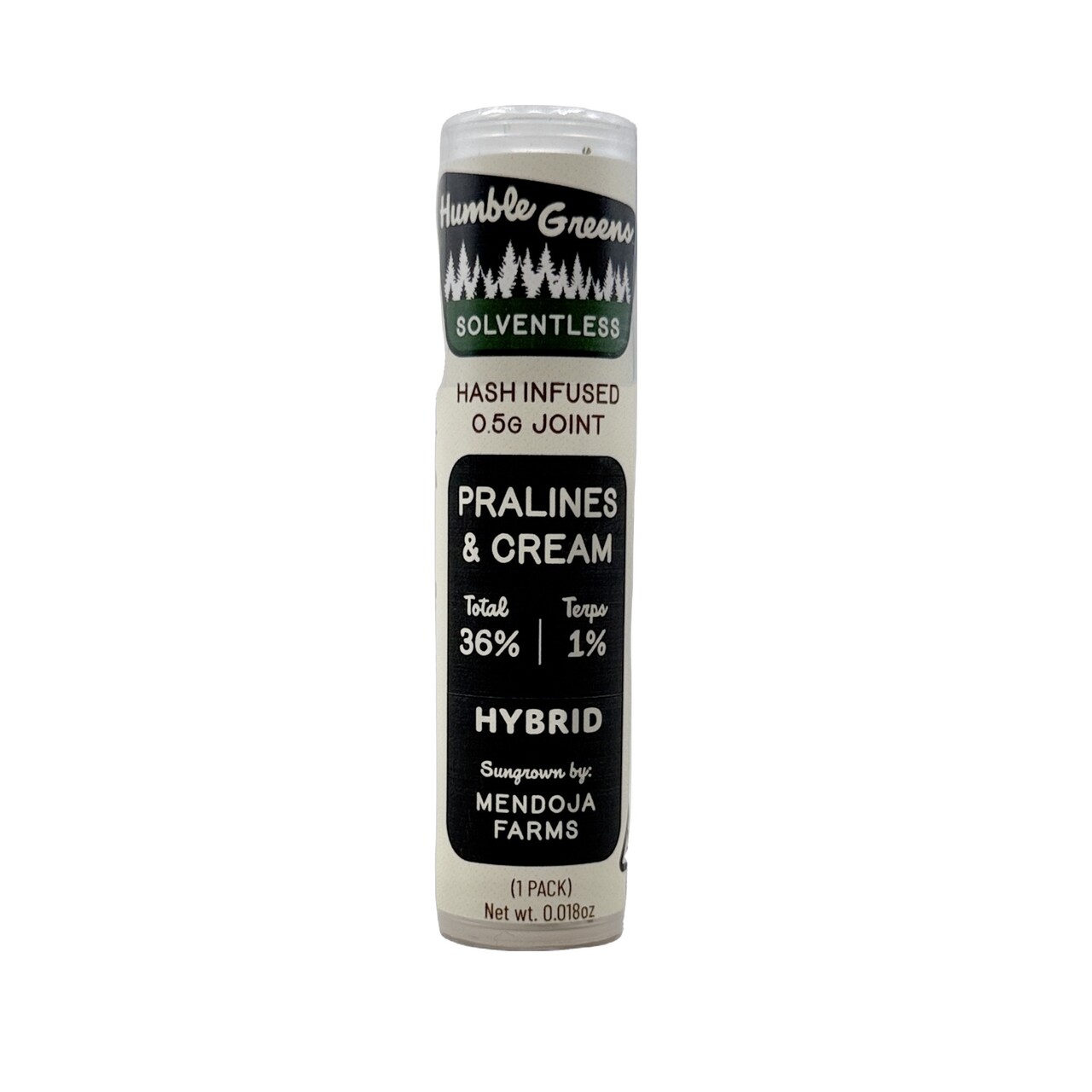 PRALINES N CREAM HASH INFUSED PREROLL .5G