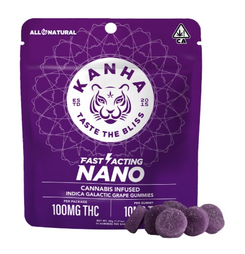 GALACTIC GRAPE NANO GUMMIES 10 PACK 100MG