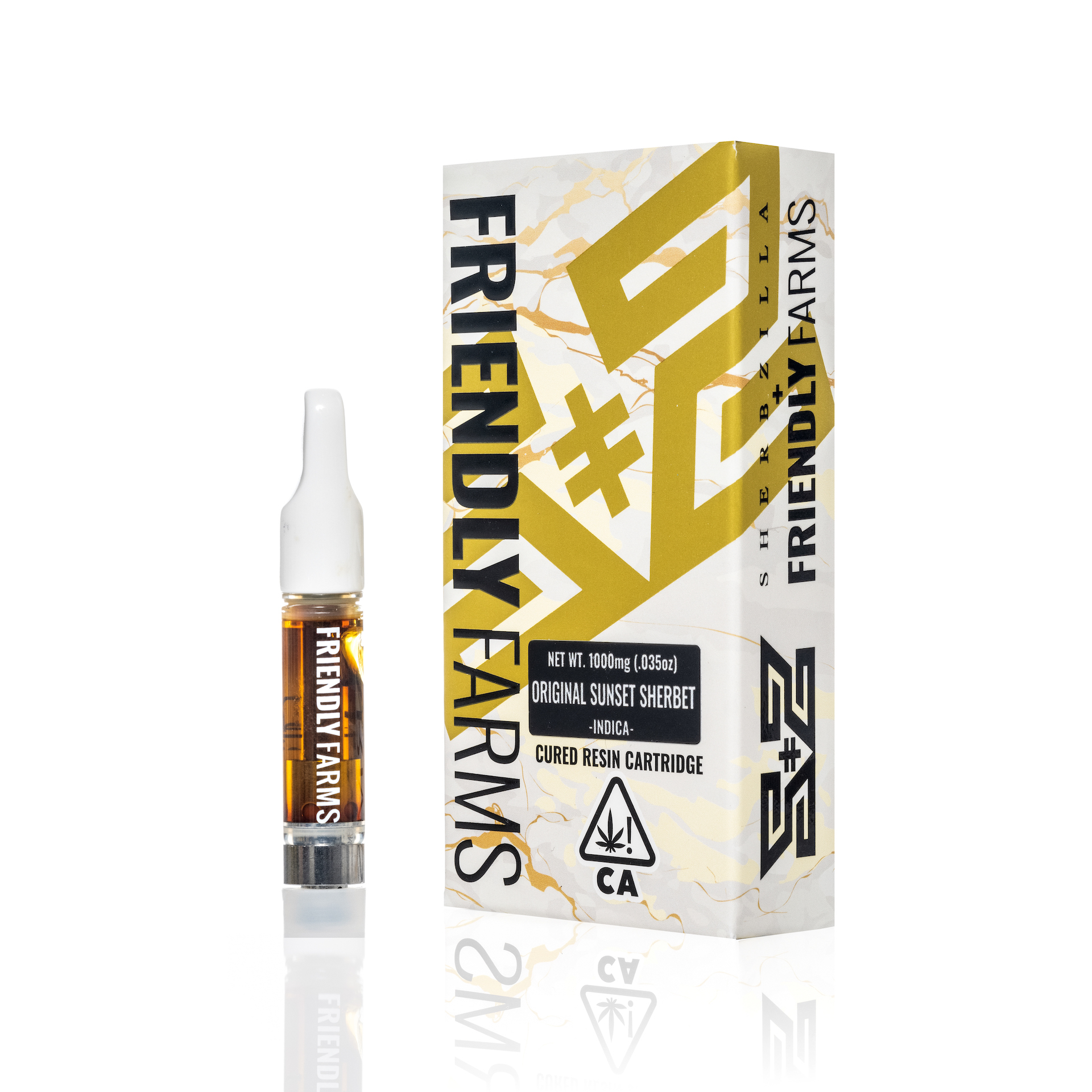 ORIGINAL SUNSET SHERBERT CURED RESIN CART 1G