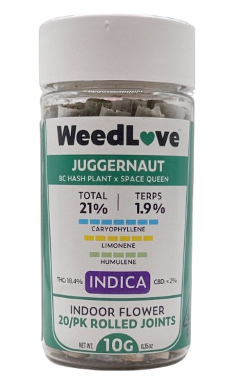 JUGGERNAUT PREROLLS 20 PACK 10G
