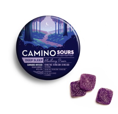 10:10:10 BLACKBERRY DREAM CBN:CBD SOUR GUMMIES 10 PACK 100MG