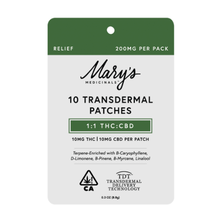 1:1 TRANSDERMAL PATCHES 10 PACK