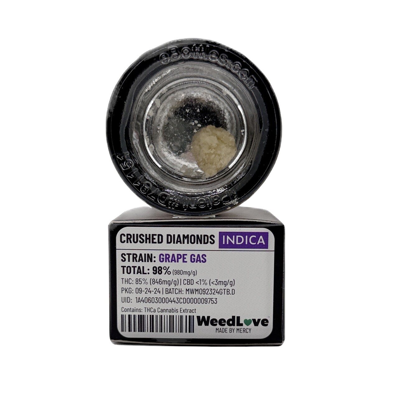 GRAPE GAS CRUSHED DIAMONDS 1G