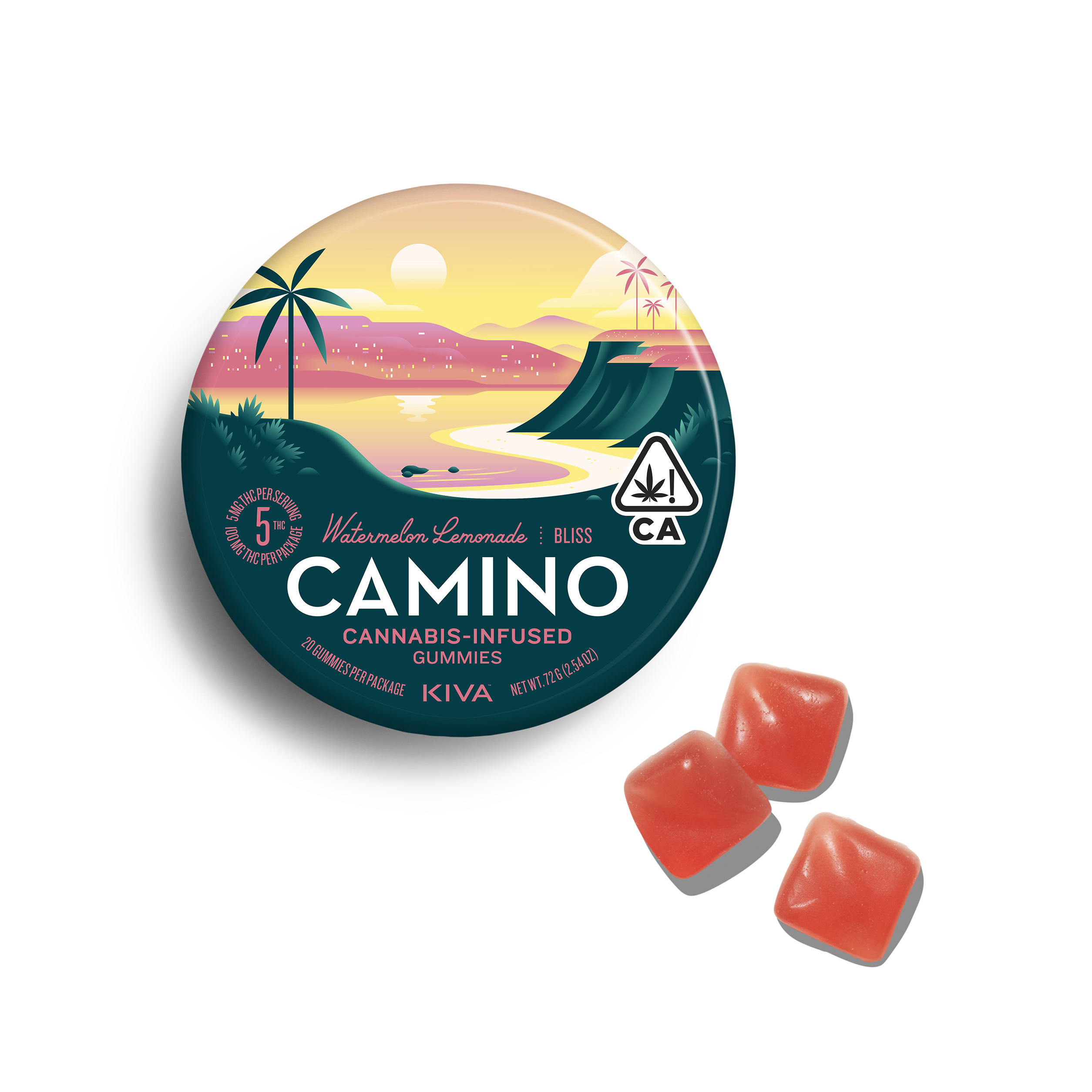 WATERMELON LEMONADE GUMMIES 10 PACK 100MG