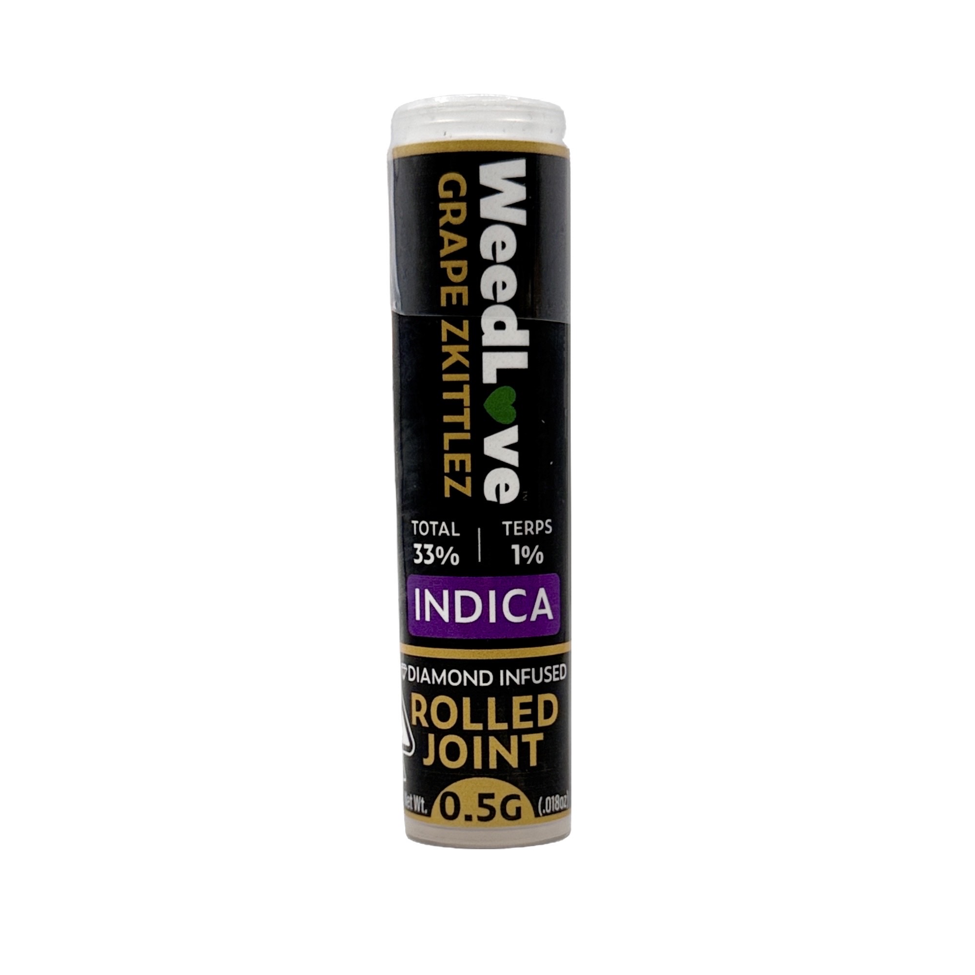 GRAPE ZKITTLEZ INFUSED PREROLL SINGLE .5G