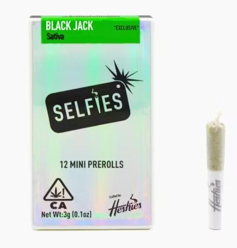 BLACK JACK PREROLL 12 PACK 3G