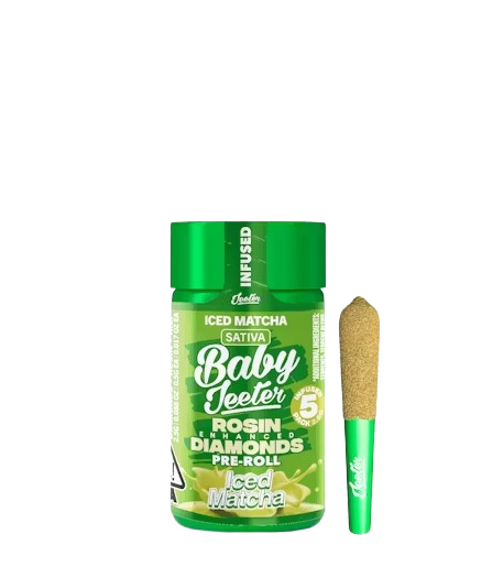 ICED MATCHA QUAD INFUSED BABY PREROLLS 5 PACK 2.5G