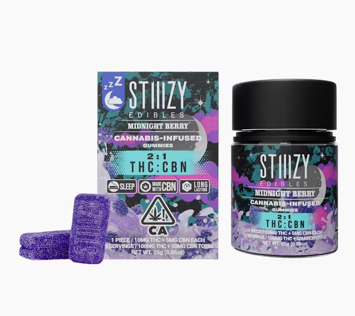 2:1 CBN MIDNIGHT BERRY GUMMIES 100MG