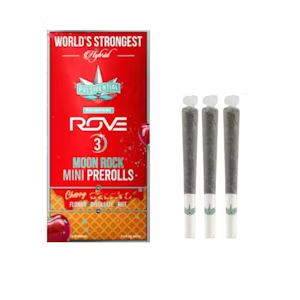 CHERRY GELATO MINI MOON ROCK INFUSED PREROLLS 3 PACK 1.5G