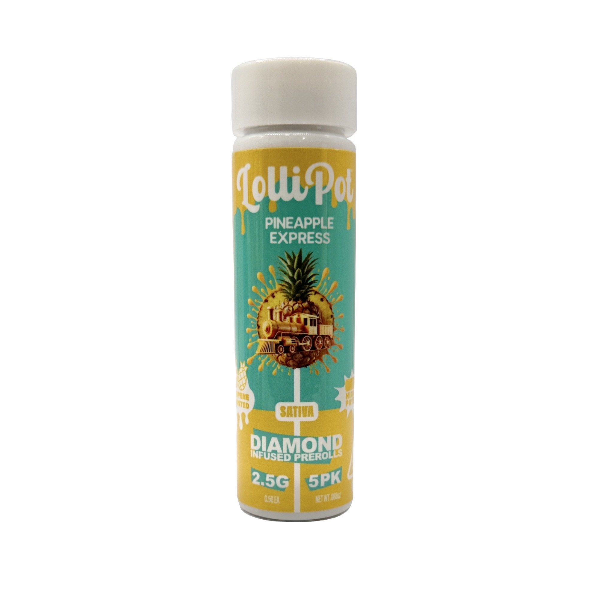 PINEAPPLE EXPRESS INFUSED PREROLLS 5 PACK 2.5G