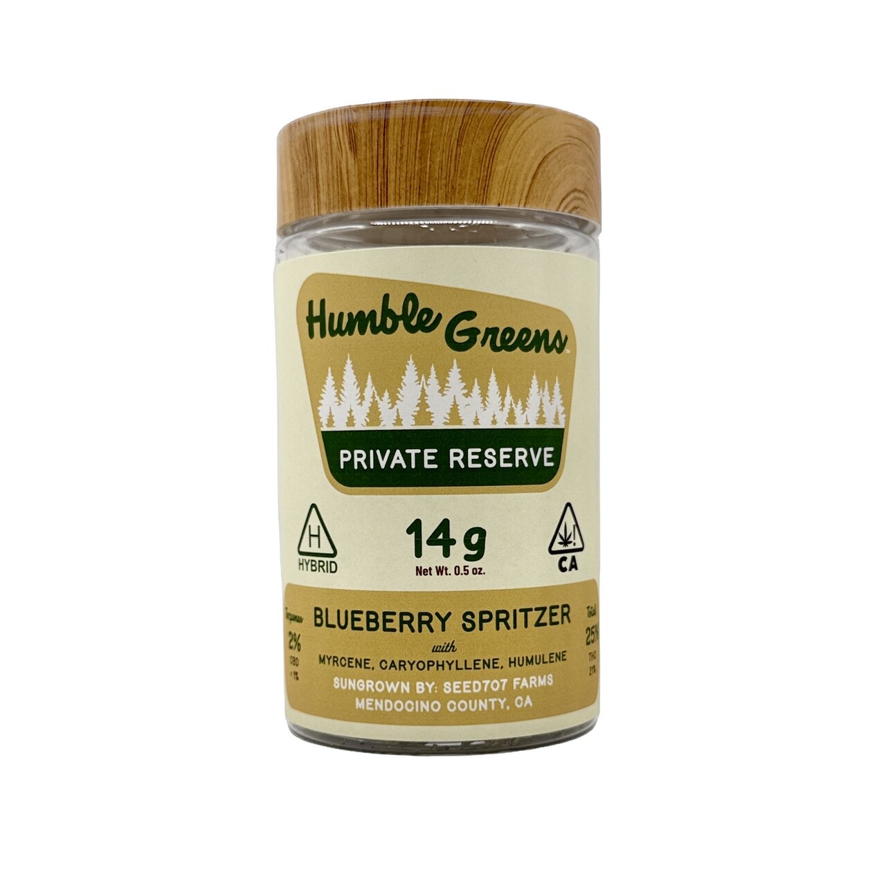HUMBLE GREENS - PR BLUEBERRY SPRITZER - HALF OUNCE