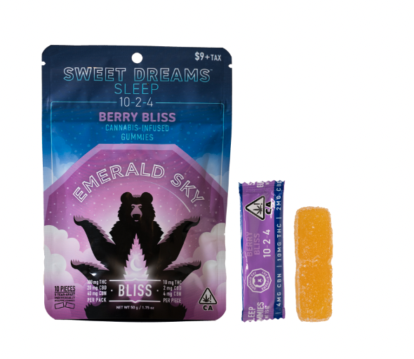 10:2:4 BERRY BLISS CBD:CBN GUMMIES 10 PACK 100MG