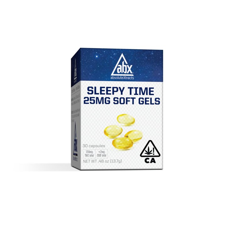 SLEEPY TIME 25MG THC : 12.5MG CBN SOFTGELS 30 PACK