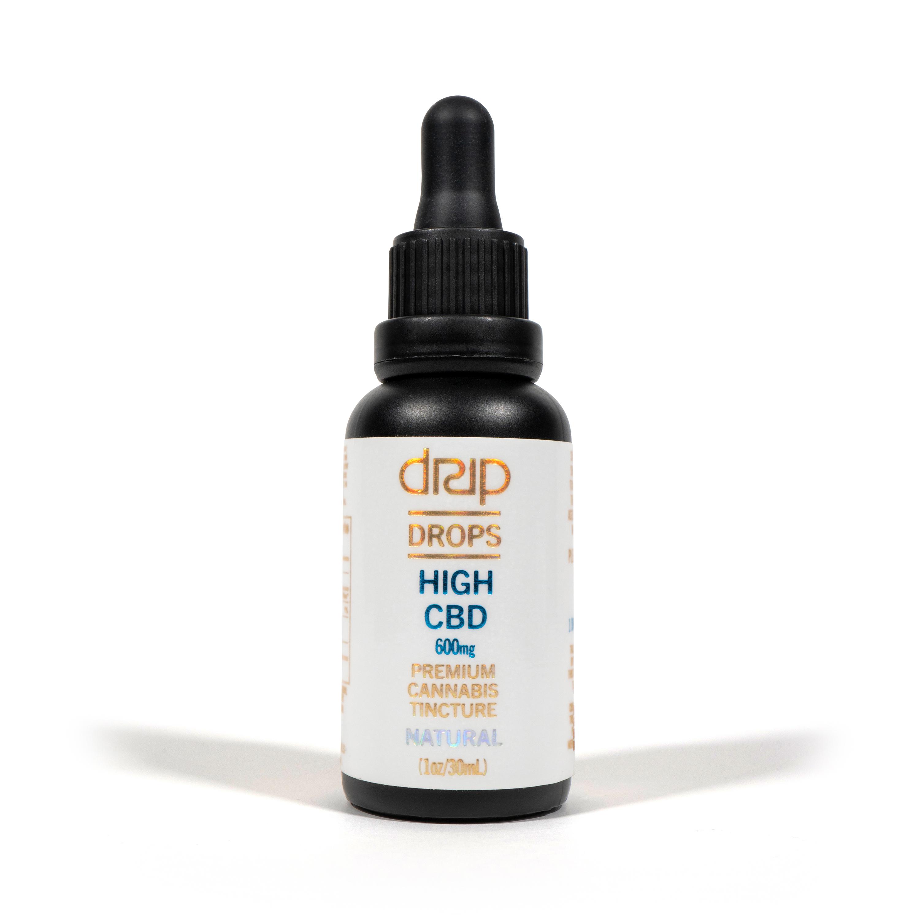 Drops High Cbd Natural Tincture 600mg