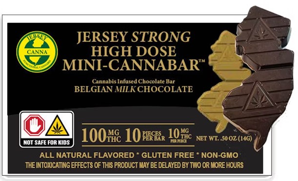 BELGIAN MILK CHOCOLATE | HIGH DOSE MINI CANNABAR | 10 PACK | 100MG