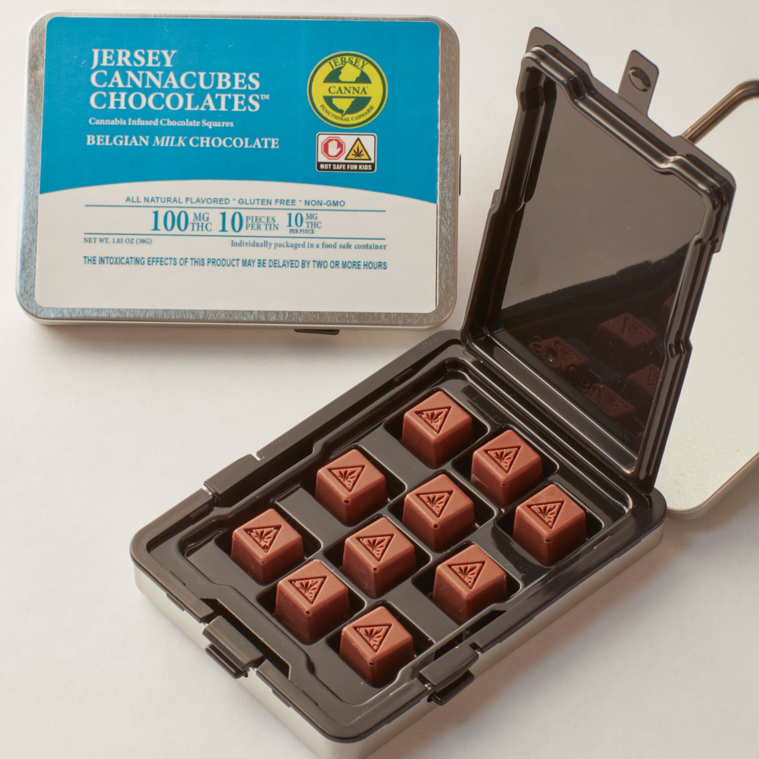 BELGIAN MILK CHOCOLATE | CANNACUBES | 10 PACK | 100MG