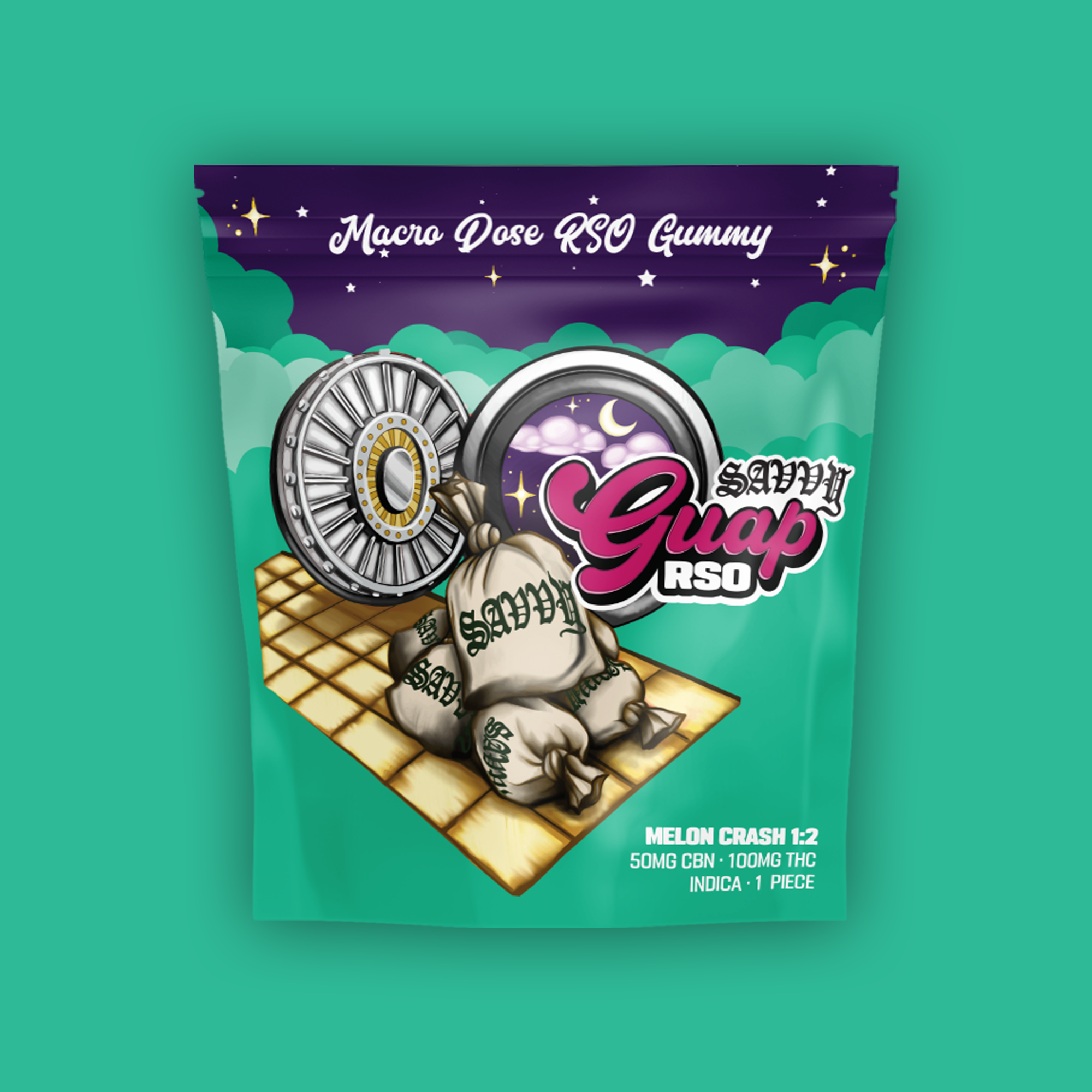 1:2 RSO MELON CRASH | 1 PACK | 100MG