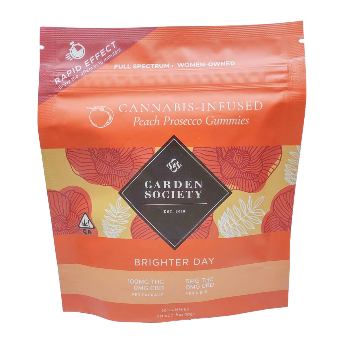 Garden Society — Brighter Day Rich Peach Prosecco
