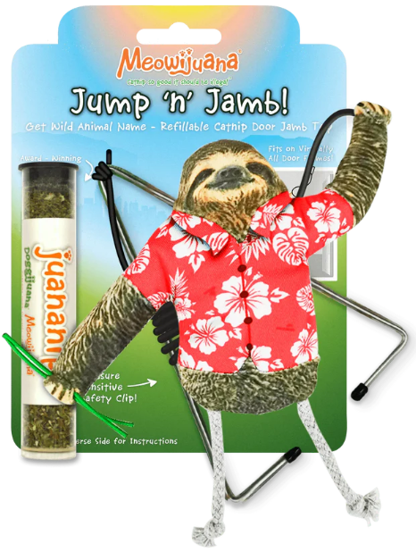 Jump 'n' Jamb Get Wild Sloth Interactive Cat Toy