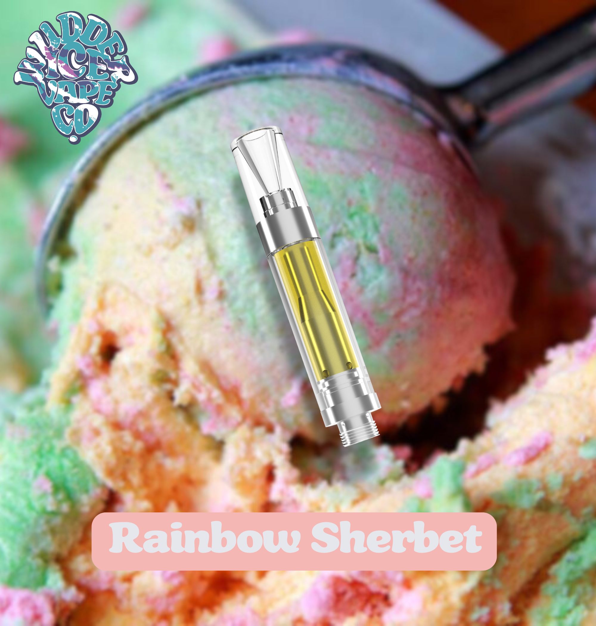 Wudder Ice Rainbow Sherbet Vape Cartridge - 1 g