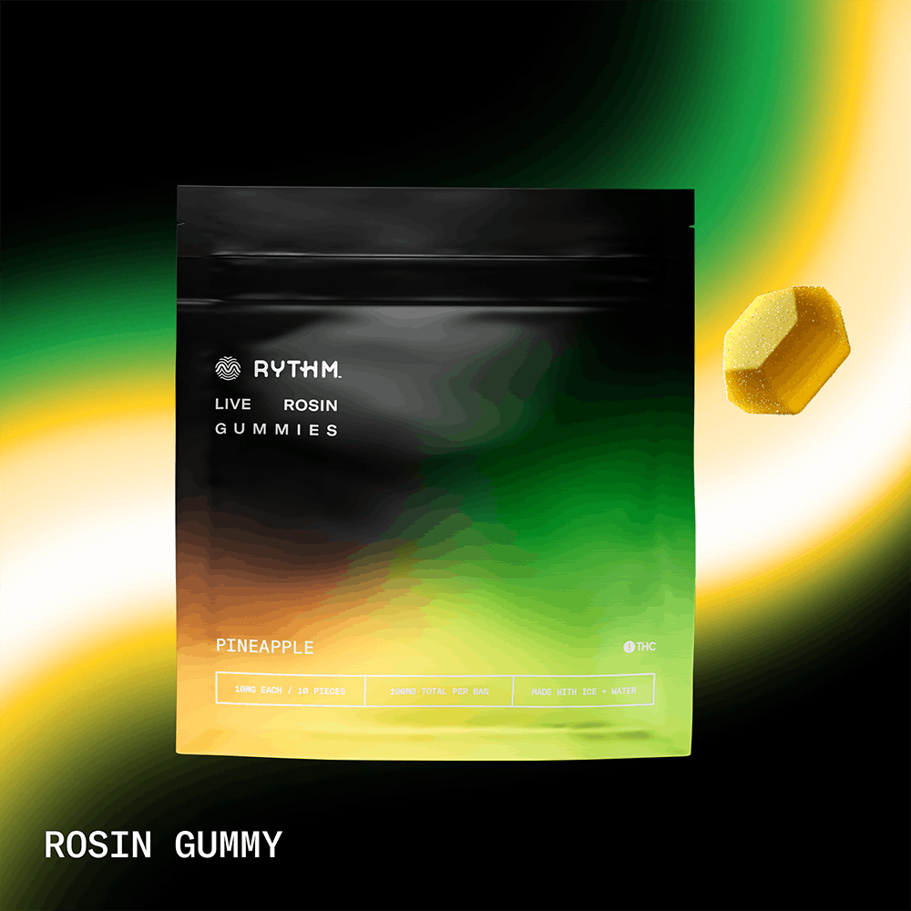Pineapple Live Rosin Gummies - 100 mg - 10 Pack