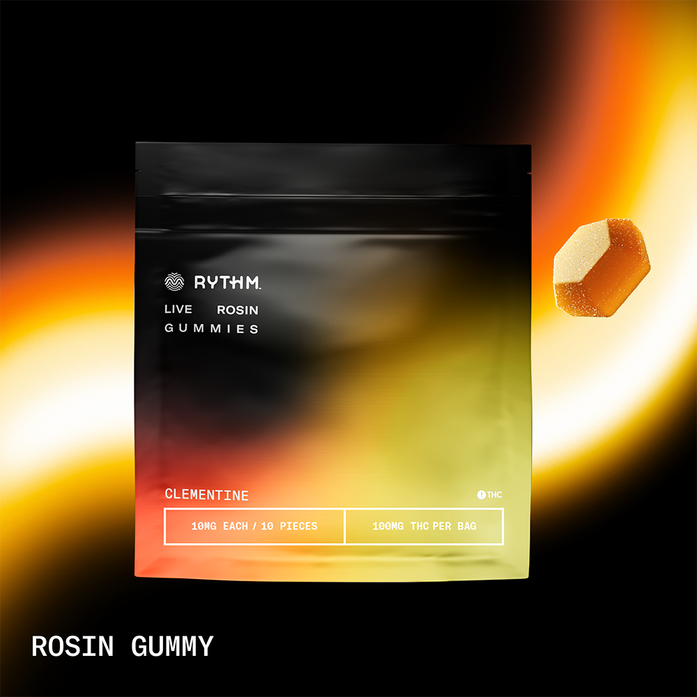 Clementine (Solventless Live Rosin) Gummies 10 pack 100 mg
