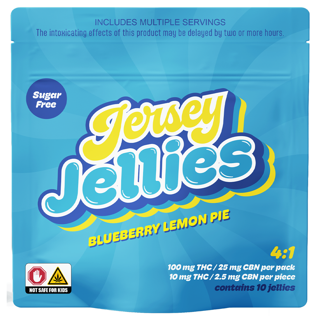 Blueberry Lemon Pie NightTime SF 4:1 THC:CBN Cured Resin - 100 mg - 10 Pack