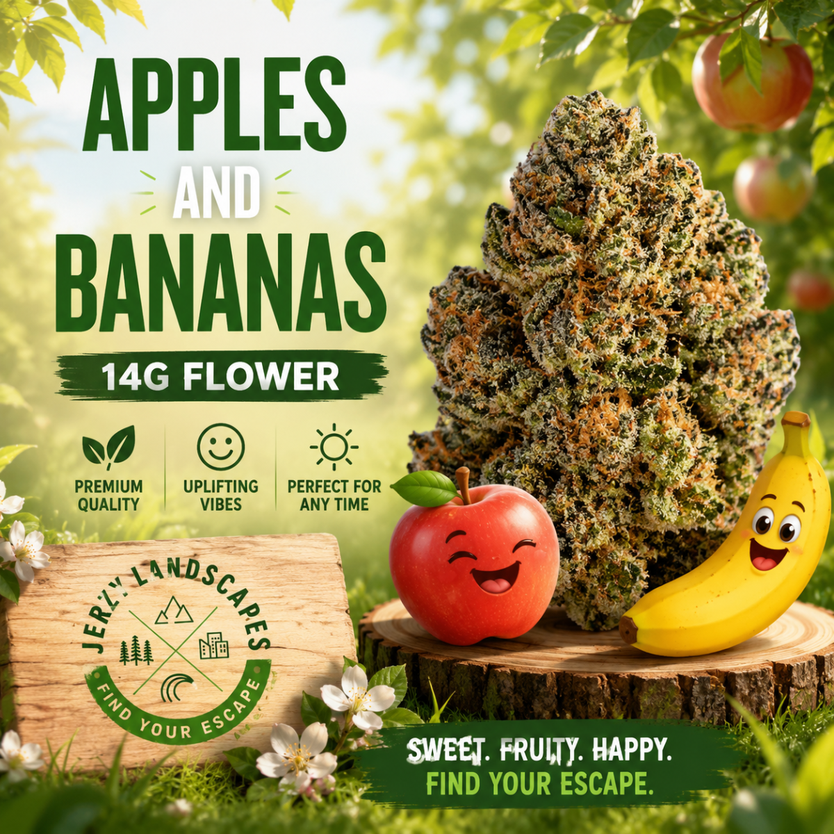 JERZY LANDSCAPES - Apples & Bananas 14g | The Jersey Joint Dispensary