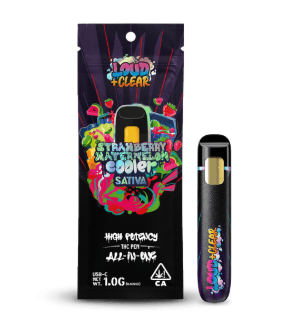 LOUD AND CLEAR - AIO - LIQUID DIAMONDS - SATIVA - STRAWBERRY WATERMELON COOLER - 1G