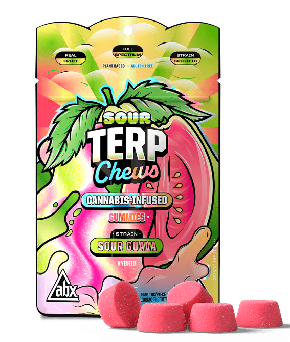 EDIBLE  - GUMMIES - HYBRID - SOUR GUAVA - 100 mg