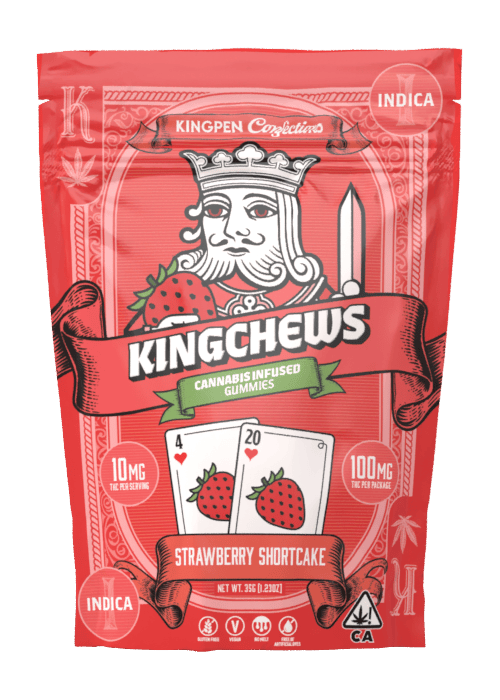 KINGCHEW - EDIBLES - INDICA - STRAWBERRY FIELDS - 100MG